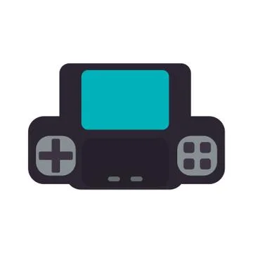 Control pixel video game play icon. Vector graphic Illustrazione stock