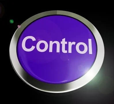 Control Push Button Or Blue Remote Switch Stock Illustration