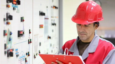 Control Room Engineer Stock Footage 848479