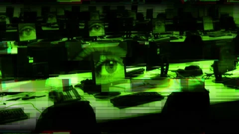 The Control Room Glitch 스톡 동영상 170477239