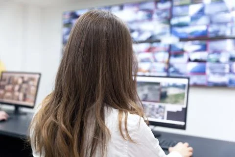 Control room operator Stock Photos