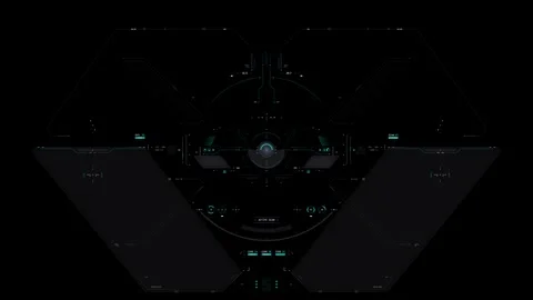 Control screen overlay | Hud fantasy user interface video Stock Footage 289059282