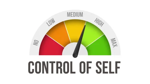 Control of self device with arrow and scale. Stock Footage 171787739