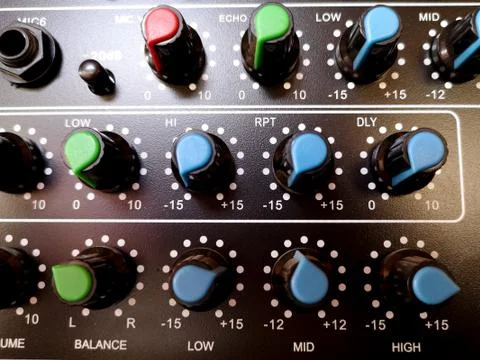 Control speaker Stock Photos