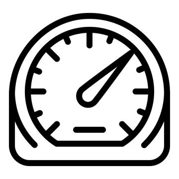 Control speedometer icon, outline style Stockillustratie
