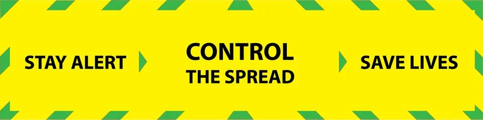 Control the spread of coronavirus infographic Stock Illustration