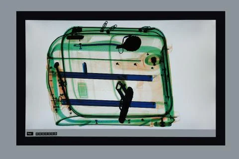 Control suitcase Foto stock
