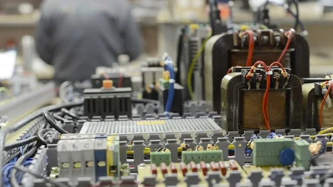 Control system of a modern CNC machine. Video stock 83532011