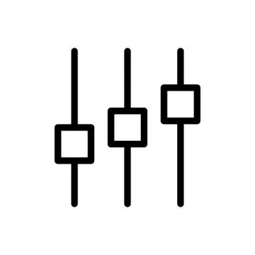 Control thin line icon  Illustrazione stock
