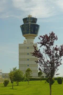 Control tower Athens Stock Photos
