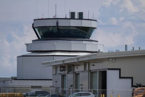 Control Tower at Billy Bishop Airport Stock Photos