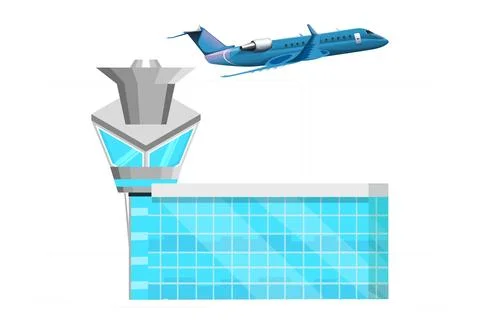 Control Tower Concept Illustration Illustrazione stock