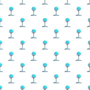 Control tower elements creating seamless pattern of observation Stockillustratie