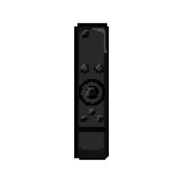 Control tv remote pixel art vector illustration Stock Illustration
