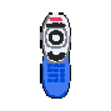 Control tv remote pixel art vector illustration Stock Illustration