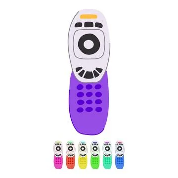 Control tv remote vector cartoon graphic Stock Illustration