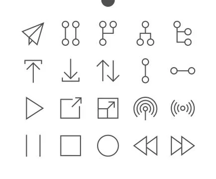 Control UI Pixel Perfect Well-crafted Vector Thin Line Icons 48x48 Ready for Stock Illustration
