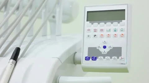 Control unit for dental equipment and tools Stock Footage