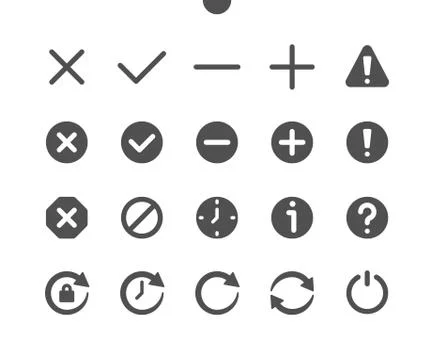 Control v1 UI Pixel Perfect Well-crafted Vector Ilustração Stock