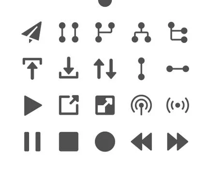 Control v4 UI Pixel Perfect Well-crafted Vector Stock Illustration