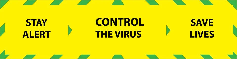 Control the virus infographic Stock Illustration
