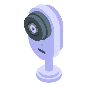 Control web camera icon, isometric style Stockillustratie