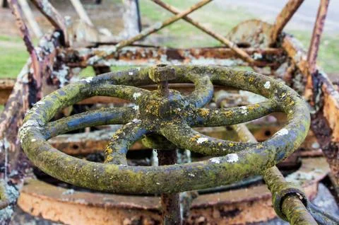 Control wheel Stock Photos