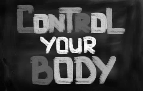 Control Your Body Concept Stock Illustration