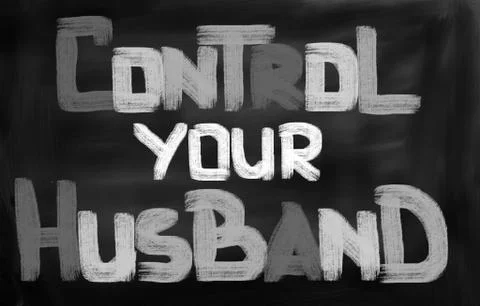 Control Your Husband Concept Stock Illustration