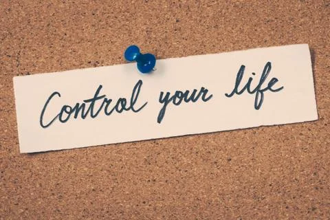 Control your life Foto stock