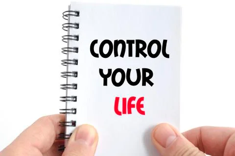 Control your life text concept Stock Photos