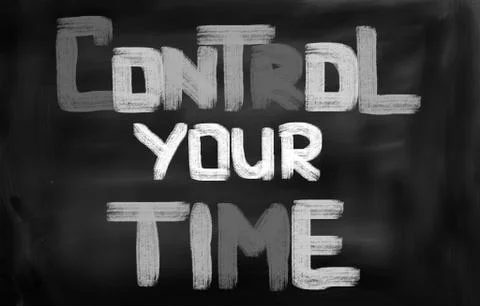 Control Your Time Concept Stock Illustration
