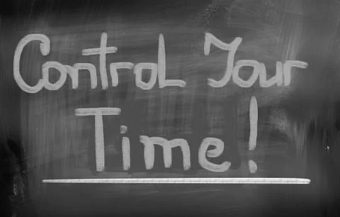 Control Your Time Concept Stock Illustration