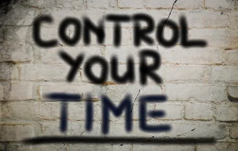 Control Your Time Concept Stock Illustration