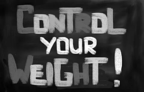 Control Your Weight Concept Stock Illustration
