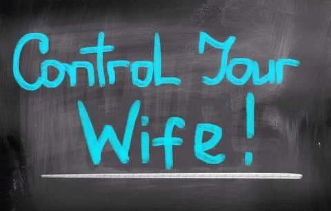 Control Your Wife Concept Stock Illustration