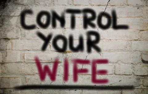 Control Your Wife Concept Stock Illustration