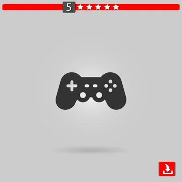 Controle game vector icon Stock Illustration