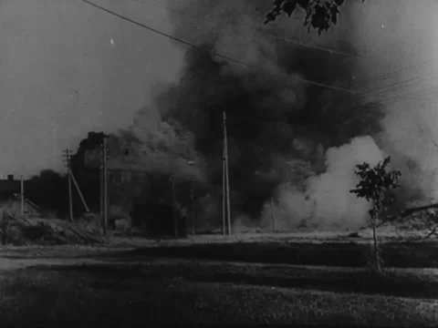 Controlled explosion Stock Footage 221532679