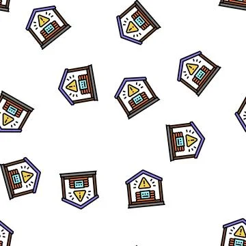 Controlled implosions dynamite vector seamless pattern Illustrazione stock