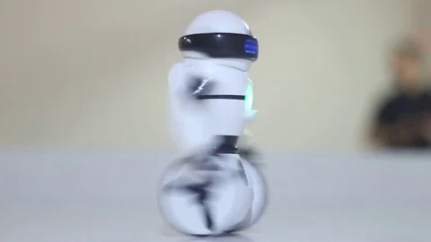 Controlled mini robot Stock Footage 81786567