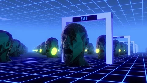 Controlled Society Clones Stock Footage 275145891