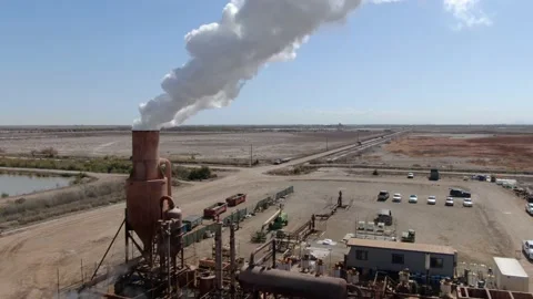 Controlled Thermal Resources Lithium Extraction Plant at Hell's Kitchen Stock-Footage 233553544