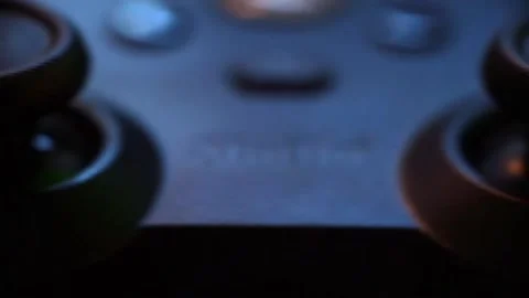 Controller Analog Stick Pan Right Stock Footage 189104839