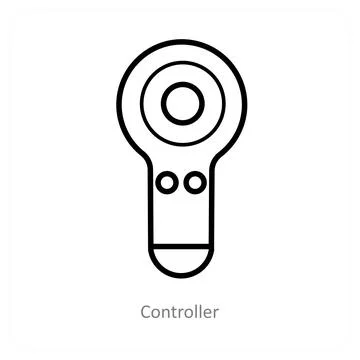 Controller and game icon concept Stock Illustration
