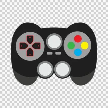 Controller Black Silhouette Game Shape white and Stock Illustration