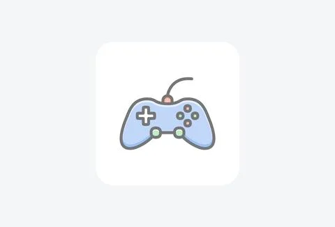Controller gameboy  fully editable vector icon Illustrazione stock