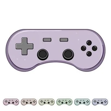 Controller gamepad cartoon vector graphic Stock Illustration