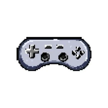 Controller gamepad pixel art vector illustration 스톡 일러스트