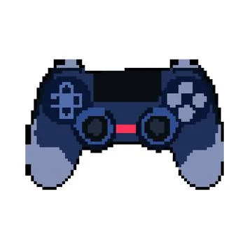 Controller gamepad pixel art vector illustration 스톡 일러스트